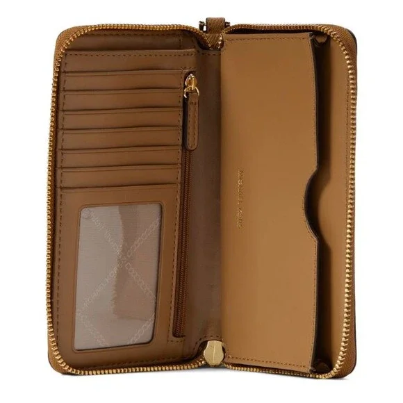 MICHAEL KORS Jet Set Large Husk Leather Multi Function Wristlet Wallet NWT - Picture 3 of 5